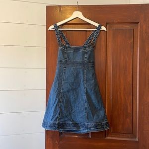 Crossback Mini Jean dress
